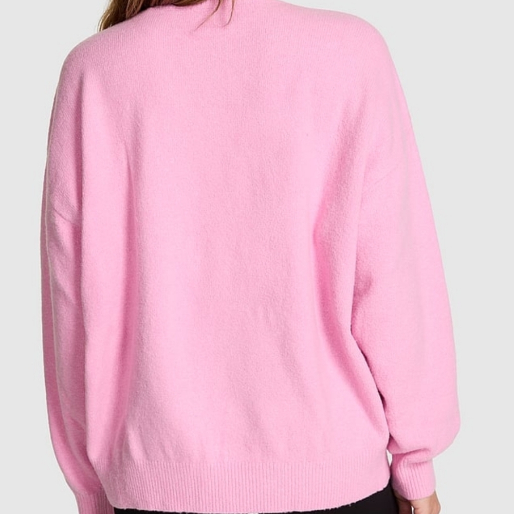 PINK VS Campus Knit Heart Sweater Size Large NWT - Picture 11 of 12